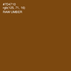 #7D4710 - Raw Umber Color Image