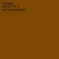 #7D4803 - Antique Bronze Color Image