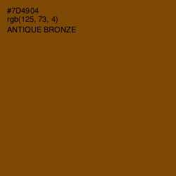 #7D4904 - Antique Bronze Color Image