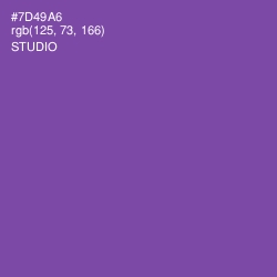 #7D49A6 - Studio Color Image
