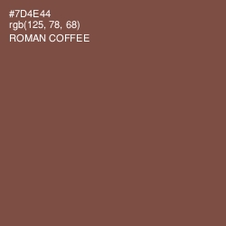 #7D4E44 - Roman Coffee Color Image