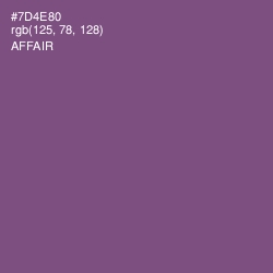 #7D4E80 - Affair Color Image