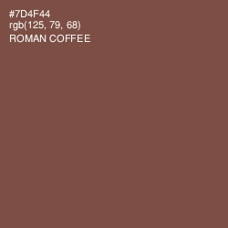 #7D4F44 - Roman Coffee Color Image