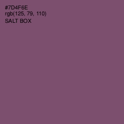 #7D4F6E - Salt Box Color Image