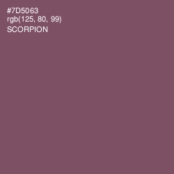 #7D5063 - Scorpion Color Image