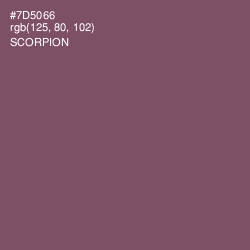 #7D5066 - Scorpion Color Image