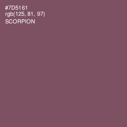#7D5161 - Scorpion Color Image