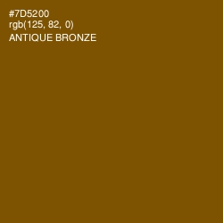 #7D5200 - Antique Bronze Color Image