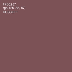 #7D5257 - Russett Color Image