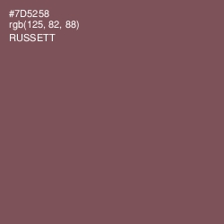 #7D5258 - Russett Color Image