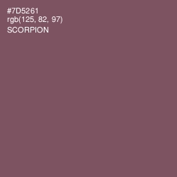 #7D5261 - Scorpion Color Image