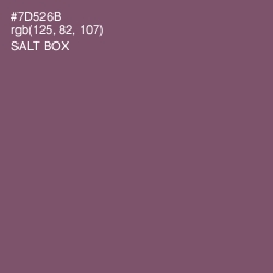 #7D526B - Salt Box Color Image