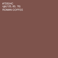 #7D534C - Roman Coffee Color Image