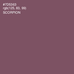 #7D5363 - Scorpion Color Image