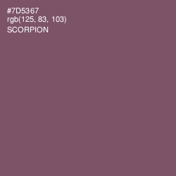 #7D5367 - Scorpion Color Image