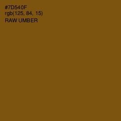 #7D540F - Raw Umber Color Image