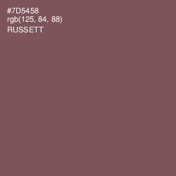 #7D5458 - Russett Color Image