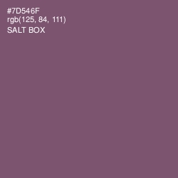 #7D546F - Salt Box Color Image