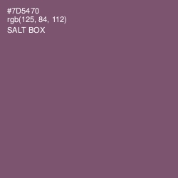 #7D5470 - Salt Box Color Image