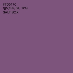 #7D547C - Salt Box Color Image