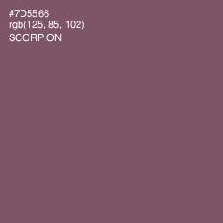 #7D5566 - Scorpion Color Image
