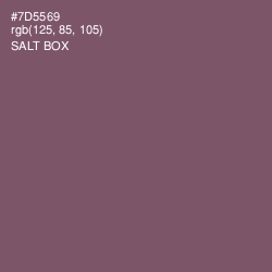 #7D5569 - Salt Box Color Image