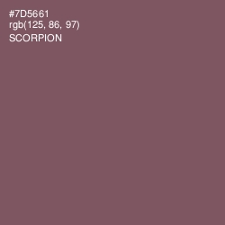 #7D5661 - Scorpion Color Image