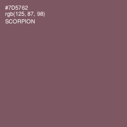 #7D5762 - Scorpion Color Image