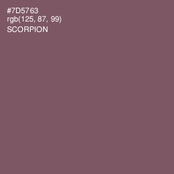 #7D5763 - Scorpion Color Image
