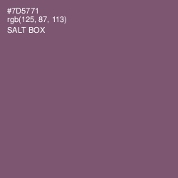 #7D5771 - Salt Box Color Image