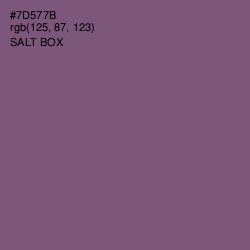 #7D577B - Salt Box Color Image