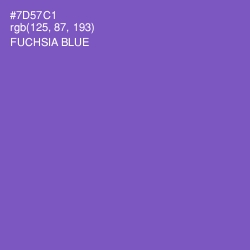 #7D57C1 - Fuchsia Blue Color Image