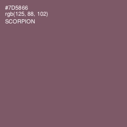 #7D5866 - Scorpion Color Image