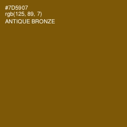 #7D5907 - Antique Bronze Color Image
