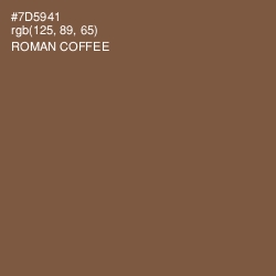 #7D5941 - Roman Coffee Color Image