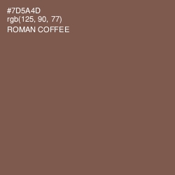 #7D5A4D - Roman Coffee Color Image