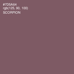 #7D5A64 - Scorpion Color Image