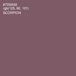#7D5A65 - Scorpion Color Image