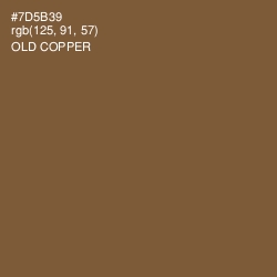 #7D5B39 - Old Copper Color Image
