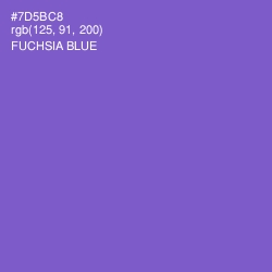 #7D5BC8 - Fuchsia Blue Color Image