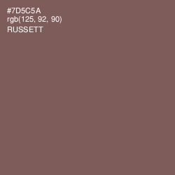 #7D5C5A - Russett Color Image