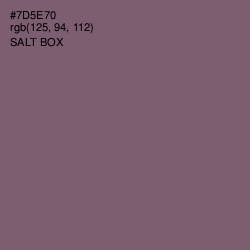 #7D5E70 - Salt Box Color Image