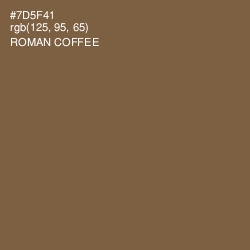 #7D5F41 - Roman Coffee Color Image