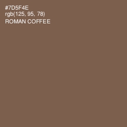 #7D5F4E - Roman Coffee Color Image