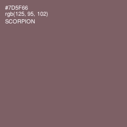 #7D5F66 - Scorpion Color Image