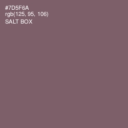 #7D5F6A - Salt Box Color Image