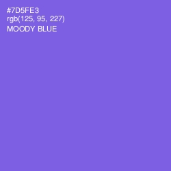 #7D5FE3 - Moody Blue Color Image