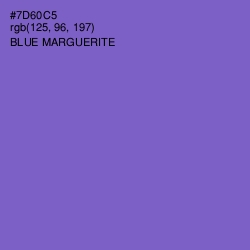 #7D60C5 - Blue Marguerite Color Image