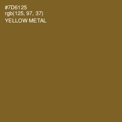 #7D6125 - Yellow Metal Color Image