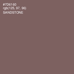 #7D6160 - Sandstone Color Image